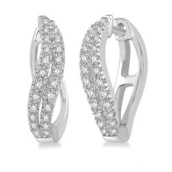 Diamond Hoop Fashion Earrings