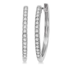 Diamond Hoop Earrings