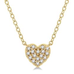 Heart Shape Petite Diamond Fashion Pendant