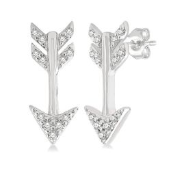 Arrow Petite Diamond Fashion Earrings