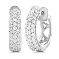 Diamond Huggie Fashion Earrings