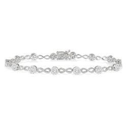 Shine Bright Infinity Link Diamond Bracelet