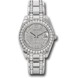 *Previously Enjoyed* Rolex White Gold Oyster Perpetual Pearlmaster 39 Watch - Diamond Bezel - Diamond Paved Roman Dial - Diamond Bracelet