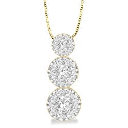 Past Present & Future Shine Bright Diamond Pendant