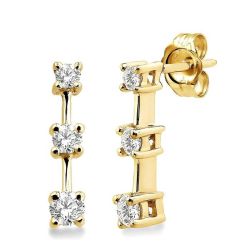 Past Present & Future Diamond Earrings