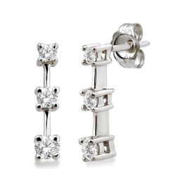 Past Present & Future Diamond Earrings