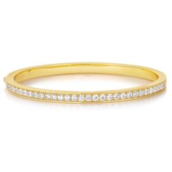 1 CTGW White Crystalline Bangle