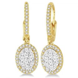 Oval Shape Shine Bright Diamond Earrings