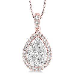 Pear Shape Shine Bright Essential Diamond Pendant