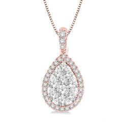 Pear Shape Shine Bright Essential Diamond Pendant