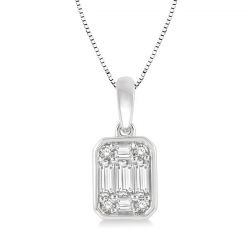 Bezel Set Fusion Diamond Pendant