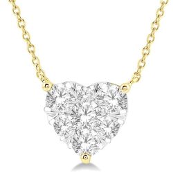 Heart Shape Shine Bright Essential Diamond Necklace