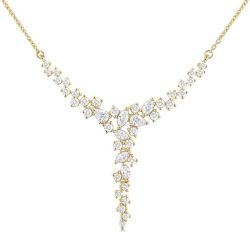 Mixed Shape Scatter Diamond Necklace