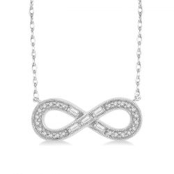 Infinity Shape Diamond Necklace