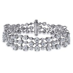 18K White Gold Diamond Tennis Bracelet