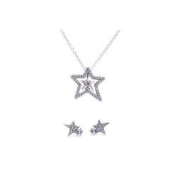 Sparkling Asymmetric Star Jewelry Gift Set