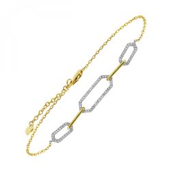 Golden Sparkle .20ctw Diamond Bracelet