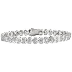 Eternal Grace White Gold Lab Grown 6 ctw Diamond Tennis Bracelet *IGI Certified*