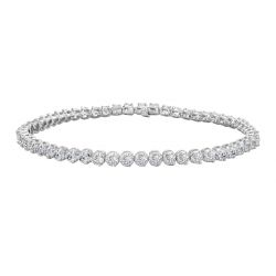 3ctw Diamond Tennis Bracelet Laying in Circle