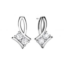14k White Gold ForeverUs .20ctw Diamond Earrings