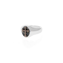 King Baby Traditional Cross Ring with Gold Alloy