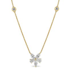 Floral Elegance Lab-Grown Diamond Necklace