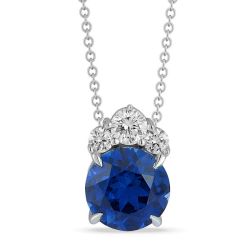 Sapphire Radiance 1.94 TGW Lab-Grown pendant necklace