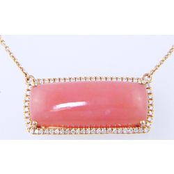 14kt Rose Gold Bellarri Pink Opal Necklace