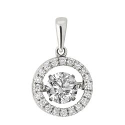 Eternal Circle Lab Grown .75 ctw Diamond Pendant