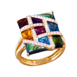 Mosaic Nouveau Ring