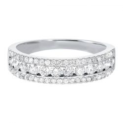 14KT White Gold & Diamond Baguettes Fashion Ring    - 2-1/2 ctw