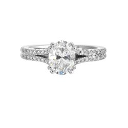 Timeless Splendor Solitaire Semi Mount Ring .24CTW