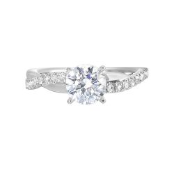 Twisting Brilliance Solitaire Semi Mount Ring .2 CTW