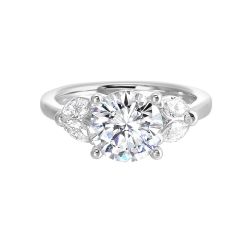 Modern Marquise Solitaire Semi Mount Ring .40CTW