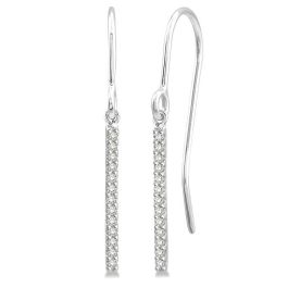 Diamond Straight Bar Earrings | Dunkin's Diamonds