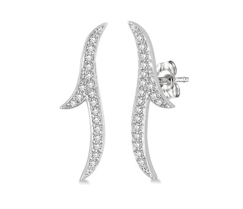 Diamond Fashion Ear Climbers 